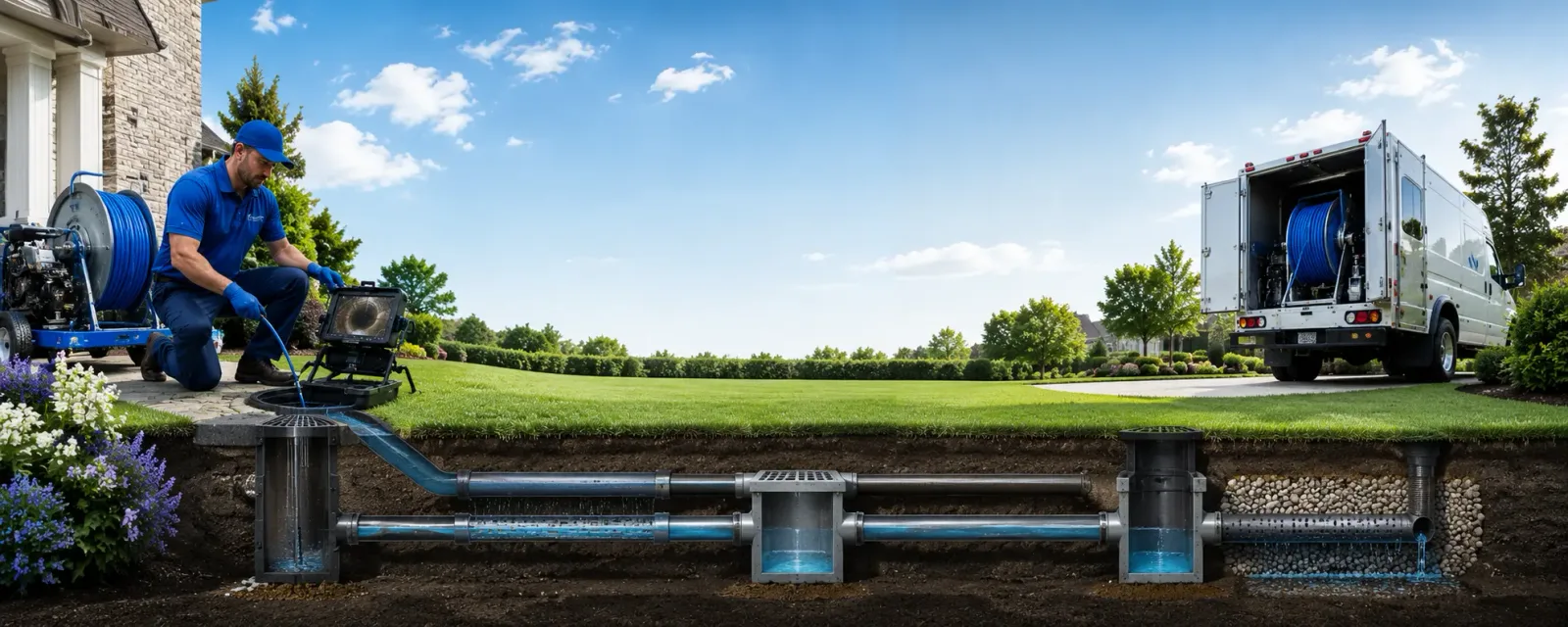 Outdoor drain cleaning information for South Barre, VT